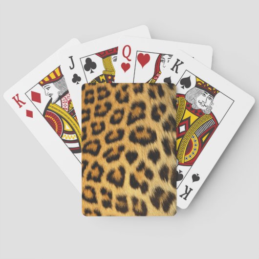 Leopard Fur Print Speelkaarten (Achterkant)