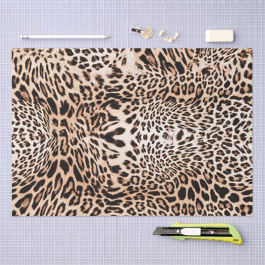 Leopard Fur Print Tissuepapier (Craft)