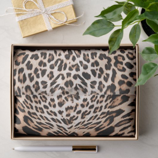Leopard Fur Print Tissuepapier (Geschenk)