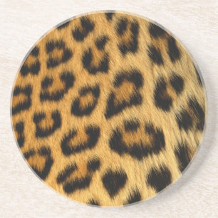 Leopard Fur Print Zandsteen Onderzetter
