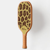 Leopard Fur-printer met persoonlijke voorkeur Pickleball Paddle (Links)