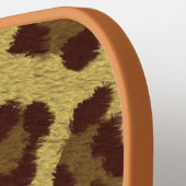 Leopard Fur-printer met persoonlijke voorkeur Pickleball Paddle (Links Detail)