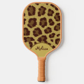 Leopard Fur-printer met persoonlijke voorkeur Pickleball Paddle (Achterkant)