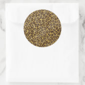 Leopard Fur Ronde Sticker (Tas)