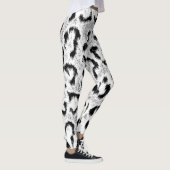 Leopard Fur Skin Pattern Leggings (Rechts)