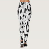 Leopard Fur Skin Pattern Leggings (Achterkant)
