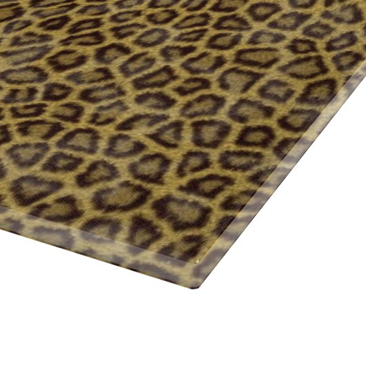 Leopard Fur Snijplank (Hoek)