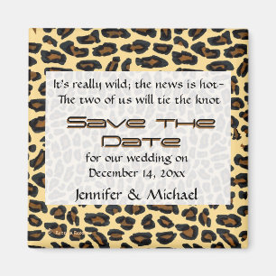 Leopard Fur sparen de Datum Magneet