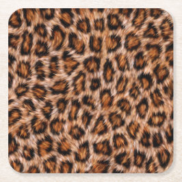 Leopard Fur Spots Pattern Kartonnen Onderzetters