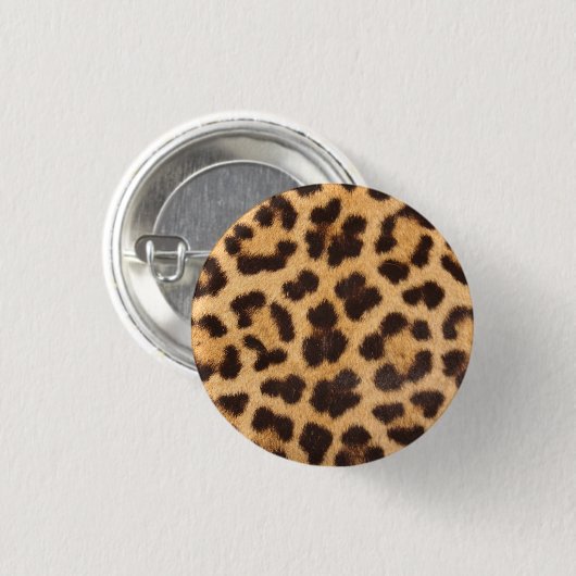 Leopard Fur Spots Pattern Ronde Button 3,2 Cm (Voorkant /achterkant)
