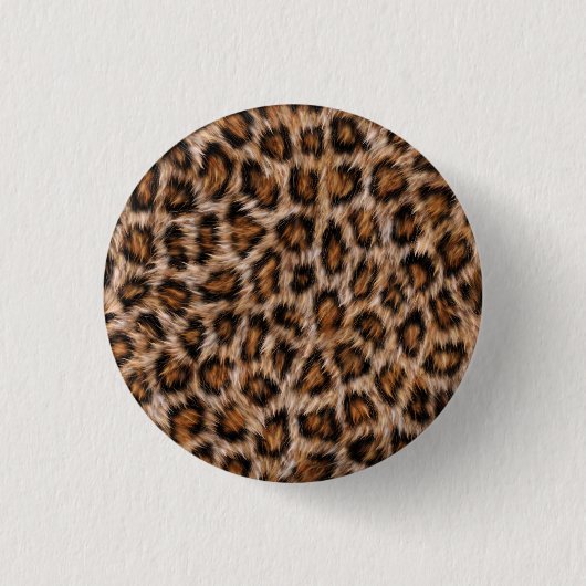 Leopard Fur Spots Pattern Ronde Button 3,2 Cm (Voorkant)