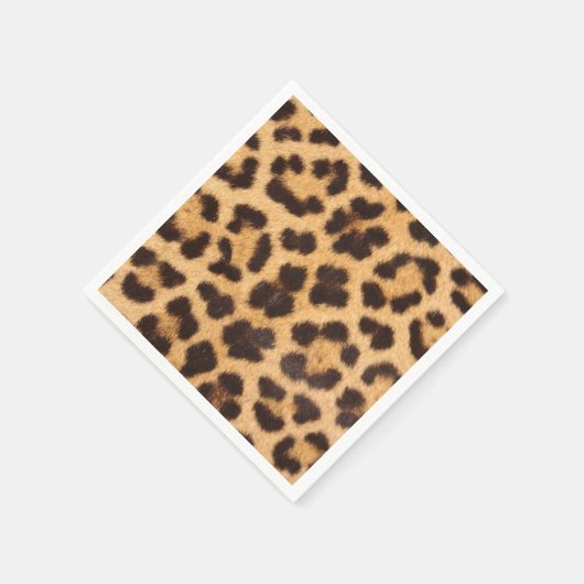 Leopard Fur Spots Pattern Servet (Hoek)