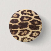 Leopard Fur Spots Ronde Button 3,2 Cm (Voorkant)