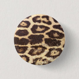 Leopard Fur Spots Ronde Button 3,2 Cm