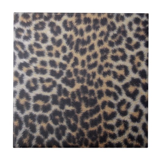 Leopard Fur Tegeltje (Voorkant)