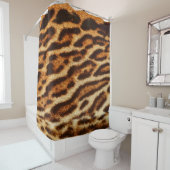 Leopard fur textures. Animal print Douchegordijn (In situ)