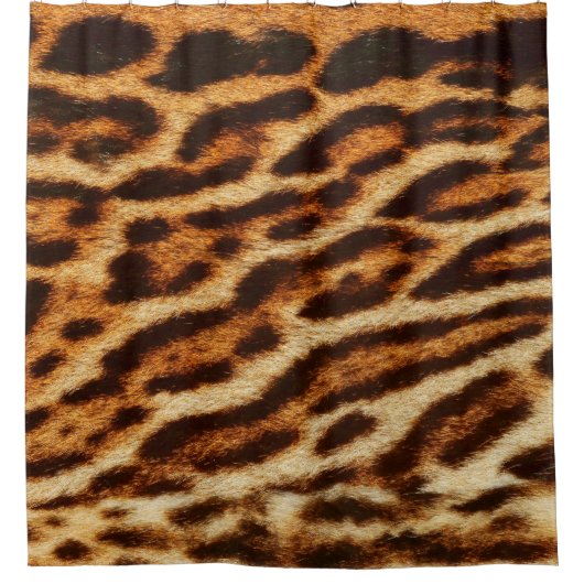 Leopard fur textures. Animal print Douchegordijn (Voorkant)