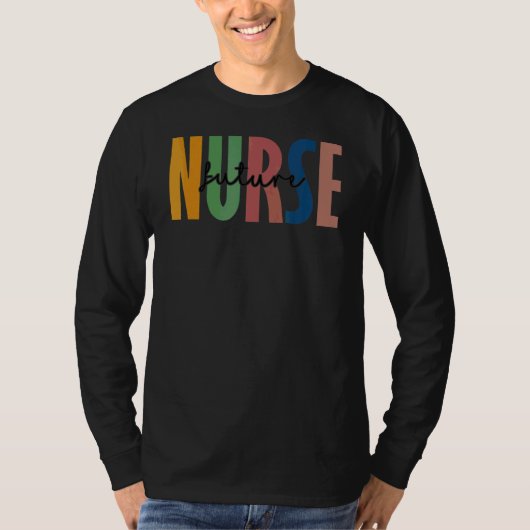 Leopard Future Nurse Nursing Student School T-shirt (Voorkant)