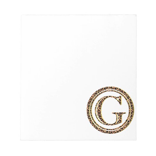 leopard G Notitieblok (Voorkant)
