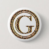 leopard G Ronde Button 5,7 Cm (Voorkant)
