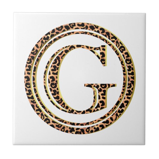 leopard G Tegeltje (Voorkant)