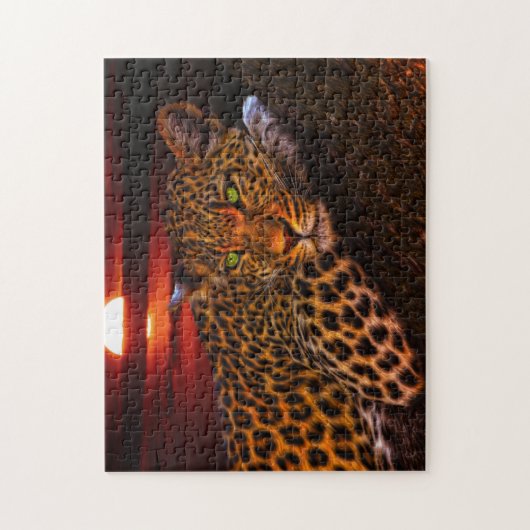 Leopard Game Puzzle Legpuzzel (Verticaal)