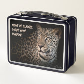 Leopard Gaze Lunch Box – Aangepaste Safari Gift (Achterkant)