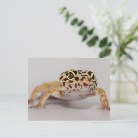 Leopard Gecko Briefkaart (Staand voorkant)