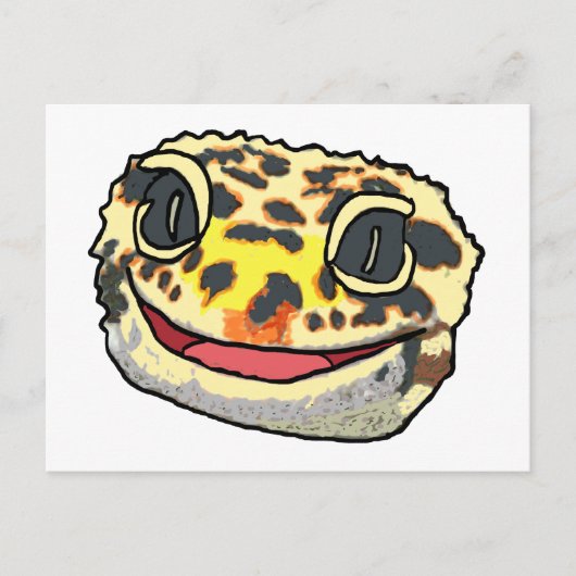 Leopard Gecko Briefkaart (Voorkant)