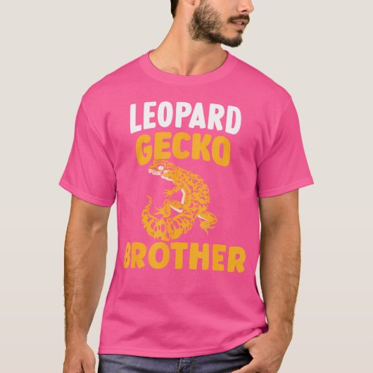 Leopard Gecko Brother Lizard Reptile Lizards Leopa T-shirt (Voorkant)