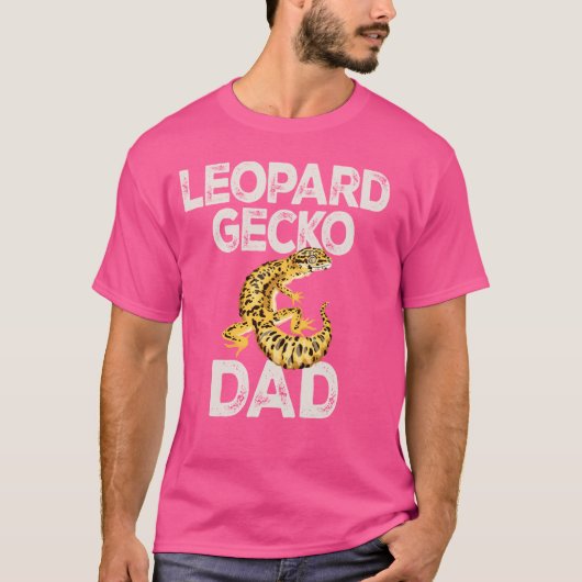 Leopard Gecko Dad Hagedis & Reptielen Gemeenschapp T-shirt (Voorkant)