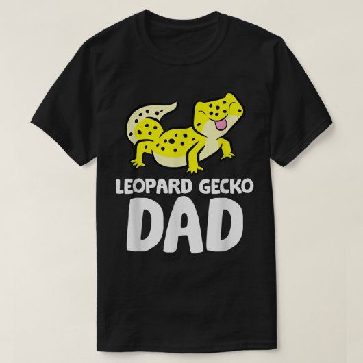 Leopard Gecko Dad Lizard Reptile Father Leopard Ge T-shirt (Design voorkant)