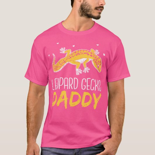 Leopard Gecko Daddy Hagedissen Reptiel Hagedis Lui T-shirt (Voorkant)