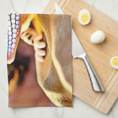 Leopard Gecko Desert Design Theedoek (Quarter Fold)