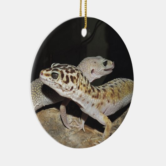 Leopard gecko design voor iedereen! keramisch ornament (Rechts)