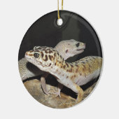 Leopard gecko design voor iedereen! keramisch ornament (Links)