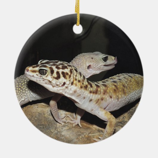 Leopard gecko design voor iedereen! keramisch ornament (Achterkant)