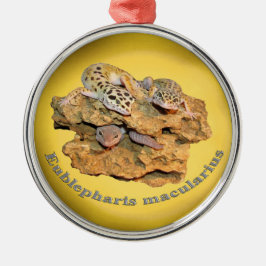 Leopard gecko design voor iedereen! metalen ornament