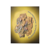 Leopard gecko-design voor iedereen! notitieblok (Linkerzijde)