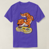 Leopard Gecko Gamer T-shirt (Design voorkant)