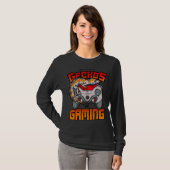 Leopard Gecko & Gaming Lizard Video Game Reptile G T-shirt (Voorkant volledig)