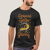 Leopard Gecko Granny Reptile Lizard horse race w. T-shirt (Voorkant)