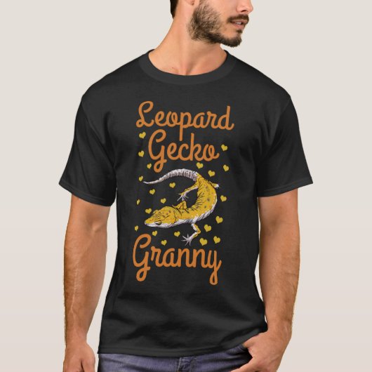 Leopard Gecko Granny Reptile Lizard horse race w. T-shirt (Voorkant)