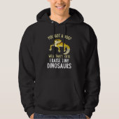 Leopard Gecko  I Raise Tiny Dinosaurs Leopard Geck Hoodie (Voorkant)