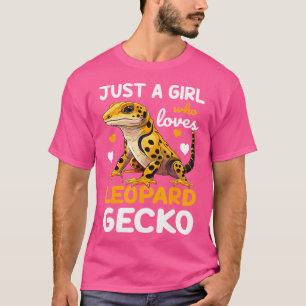 Leopard Gecko is een meisje dat gek is op gekko's T-shirt
