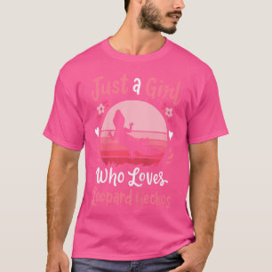 Leopard Gecko is gewoon een meisje dat van Leopard T-shirt