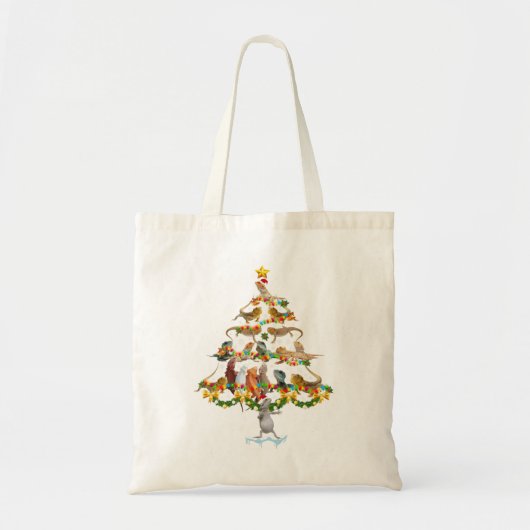 Leopard Gecko kerstboom Funny Marsupial Xmas Tote Bag (Voorkant)