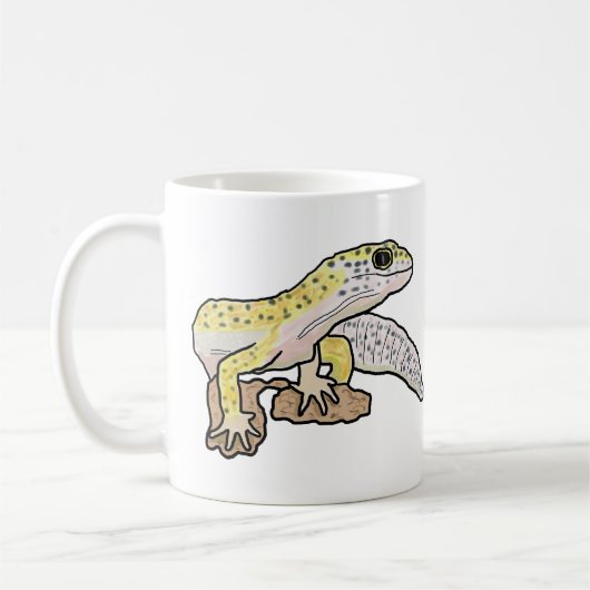 Leopard Gecko Koffiemok (Links)