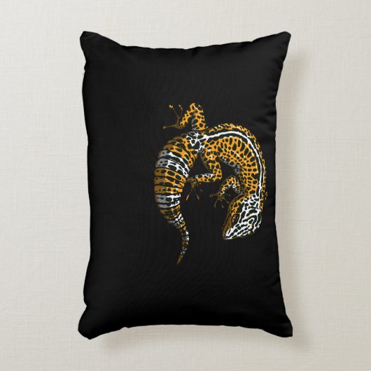 Leopard Gecko Lizard Reptile Accent Kussen (Voorkant(Verticaal))