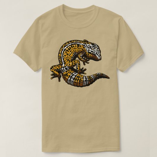 Leopard Gecko Lizard T-shirt (Design voorkant)